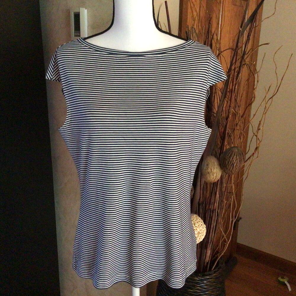 St John Striped Top Sz L